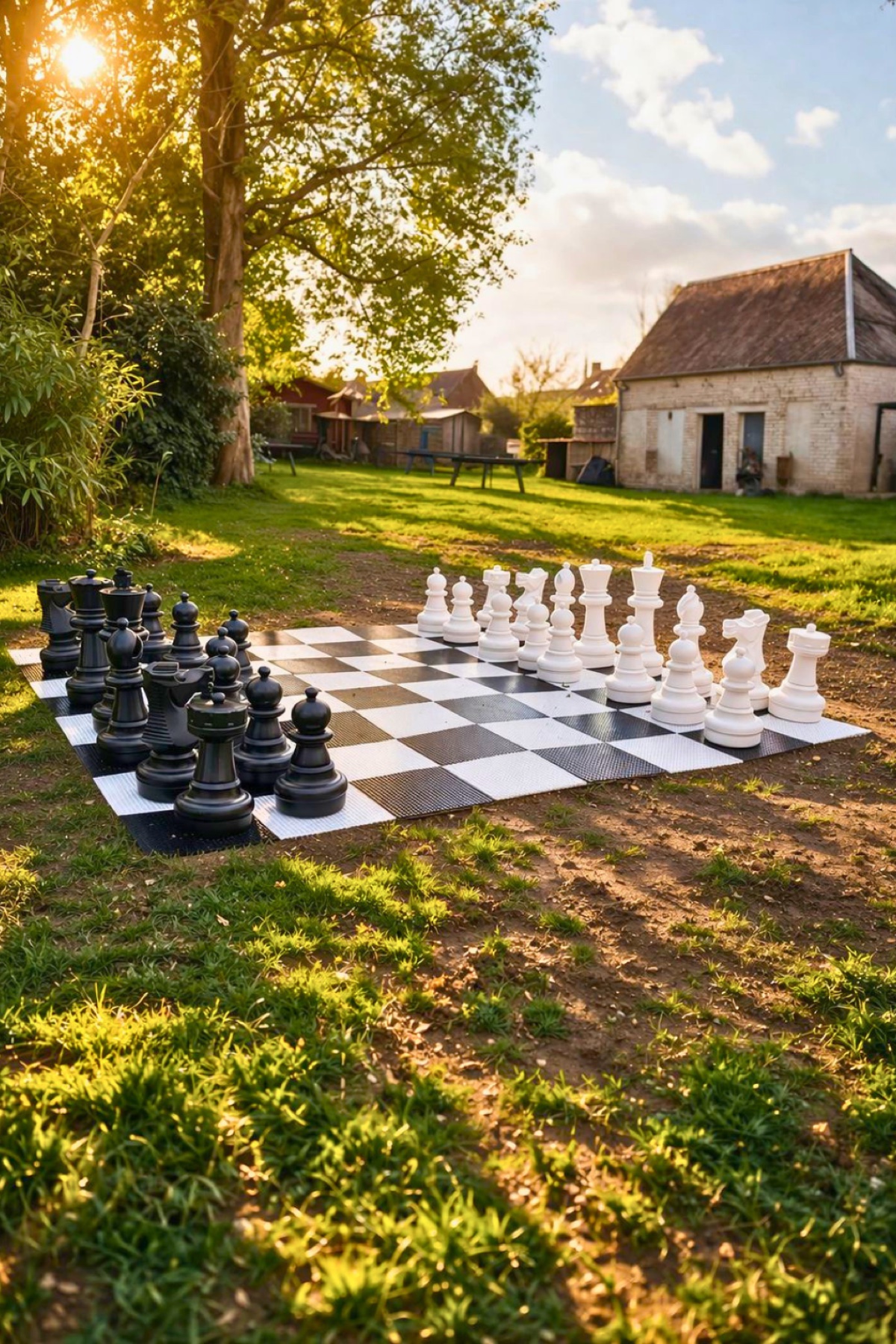Jeux extérieurs au Château de Ravenel pour un week-end groupe dans l'Oise